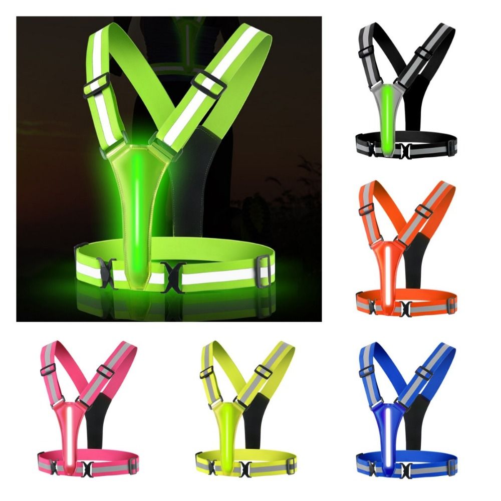Chaleco reflectante LED recarg - Running Visibility Gear reseña y precio