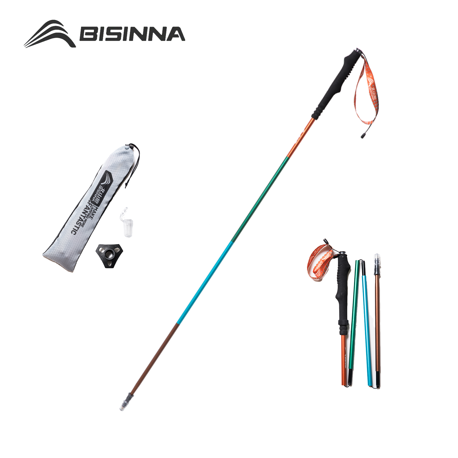 BISINNA, 2 palos de trekking u - Trekking Pole Carbon reseña y precio
