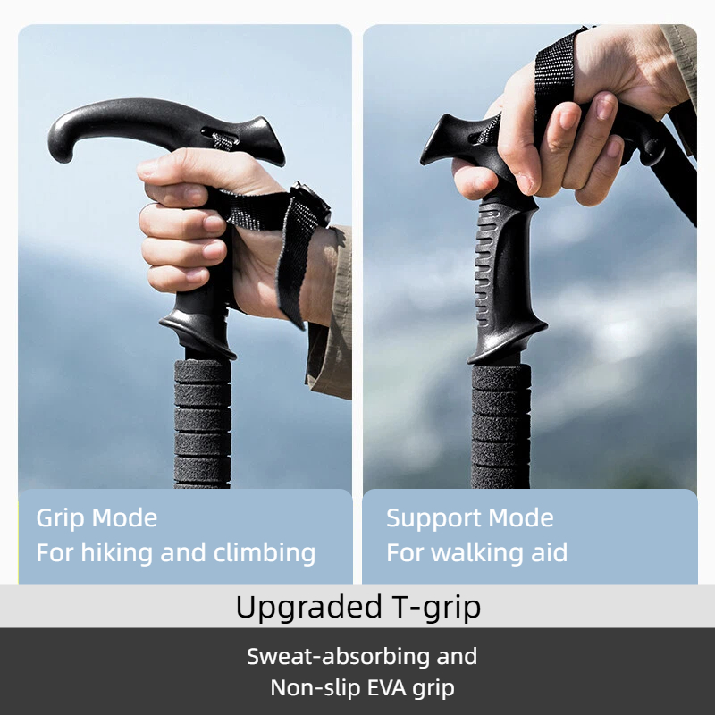 BISINNA 2 Unidades Bastones pa - Trekking Pole Carbon reseña y precio