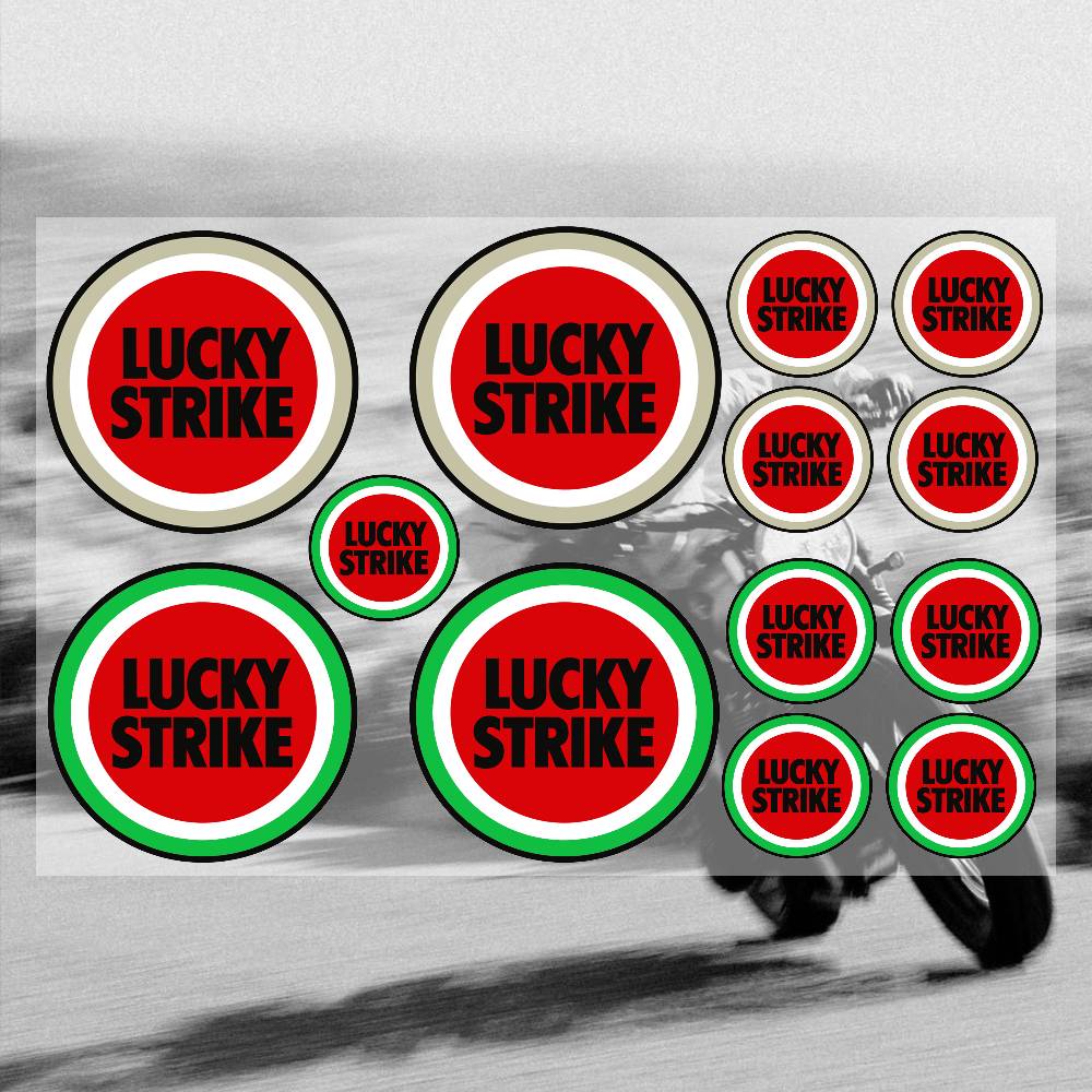 Pegatinas Retro Clásicas LUCKY - Race Bib reseña y precio