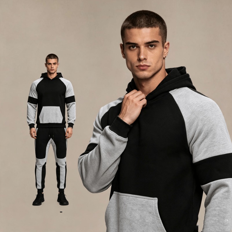 Conjunto de Sudadera con Bloqu - Joggers Pants reseña y precio